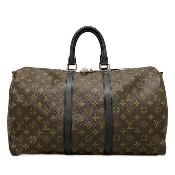 Auth LOUIS VUITTON Keepall Bandouliere 45 M56711 Monogram Macassar AA4168 - Picture 1 of 16